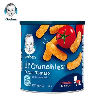 【美国直邮】嘉宝田园番茄味手指泡芙辅食 Gerber Lil' Crunchies Baked Co