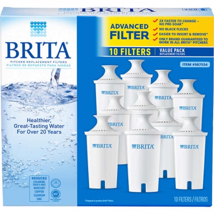 【美国直邮】碧然德（BRITA）滤水壶滤芯 10只装 Brita Replacement Filte