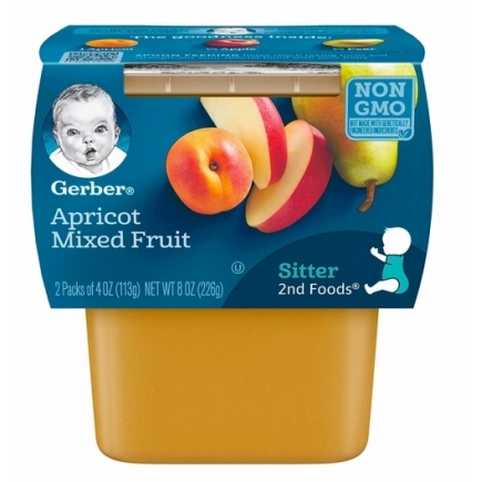 【美国直邮】嘉宝果泥二阶段辅食Gerber 2nd Foods Apricot Mixed Frui