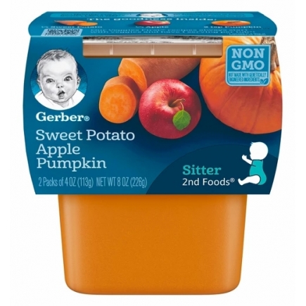 【美国直邮】嘉宝果泥辅食第二阶段Gerber 2nd Foods Sweet Potato Appl