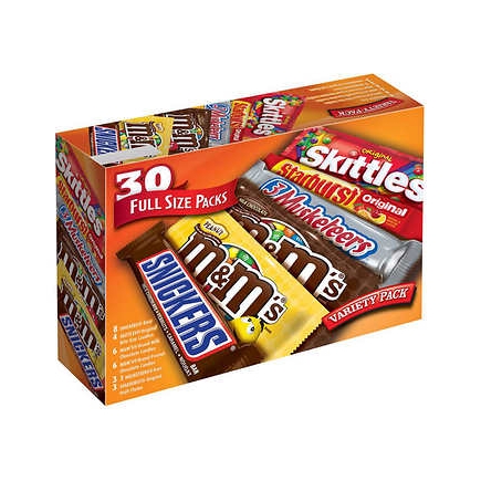 【美国直邮】巧克力Mars, Variety Pack, 30-count