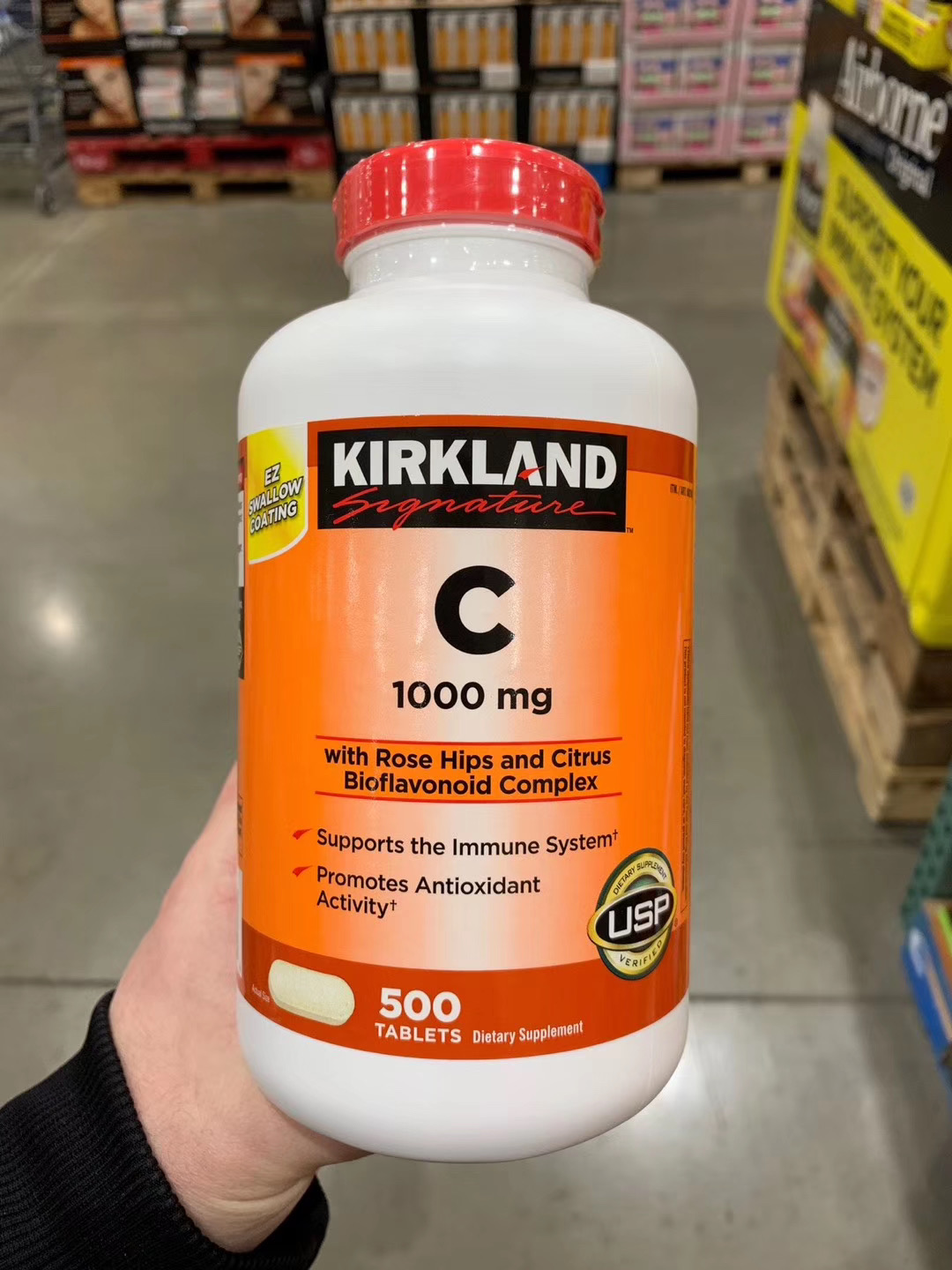 提高免疫力 Kirkland 浓缩维生素C咀嚼片